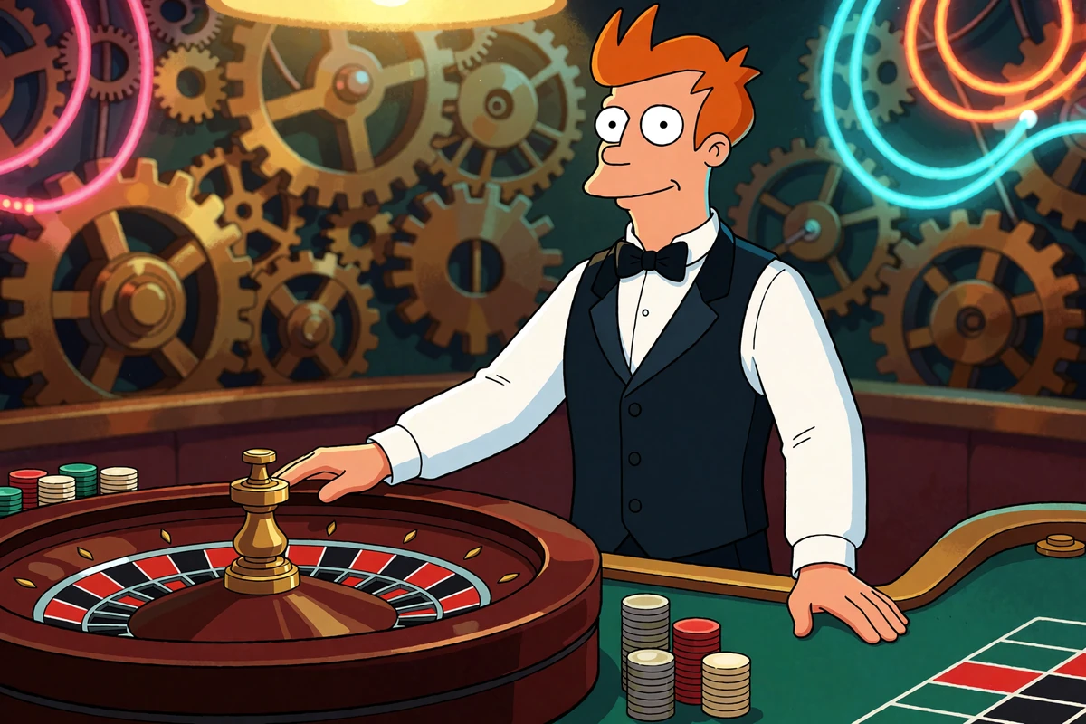 Krupier przy stole ruletki online w studiu kasyna na żywo Casoola Casino